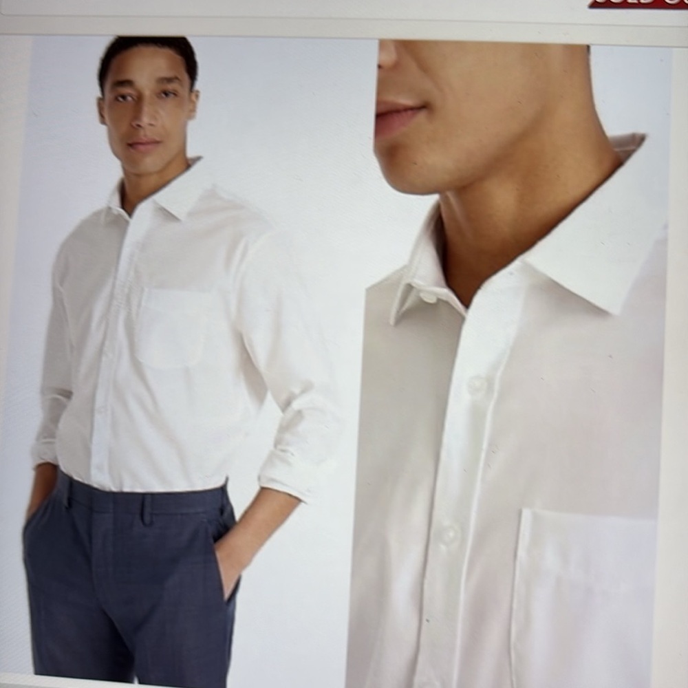 J Crew Slim Performance Stretch Twill Shirt S